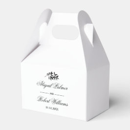 Svart och vit gren Old Money bröllop Presentaskar