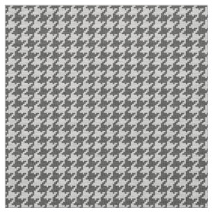 Svart och vit Houndstooth Geometric Mönster Tyg