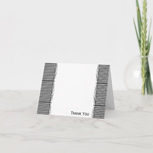 Svart och vit houndstooth Hantera den här kategori Tack Kort