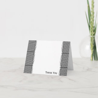 Svart och Vit Houndstooth Hantera denna kategori Tack Kort