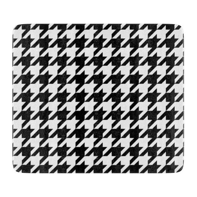Svart och vit houndstooth-kontroll (Framsidan)