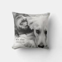 Svart och vit hund foto 