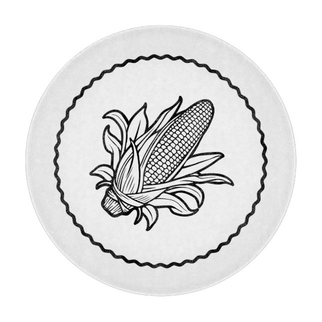 Svart och vit ikon för maj med löv (Framsidan)