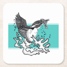 Svart och vit illustration av Kingfisher