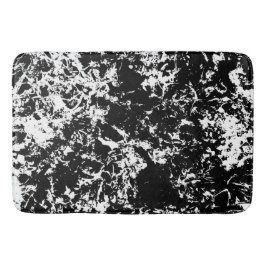 Svart och vit isbildning i Abstrakt Badrumsmatta