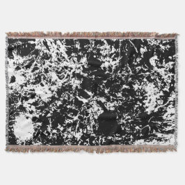 Svart och vit isbildning i Abstrakt Filt