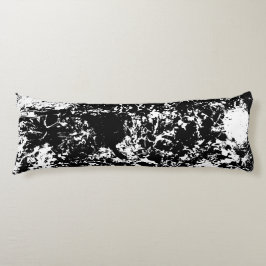 Svart och vit isbildning i Abstrakt Kroppskudde