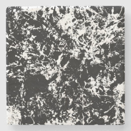 Svart och vit isbildning i Abstrakt Stenunderlägg