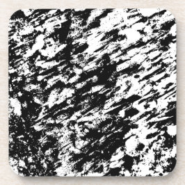 Svart och vit isbildning i Abstrakt Underlägg