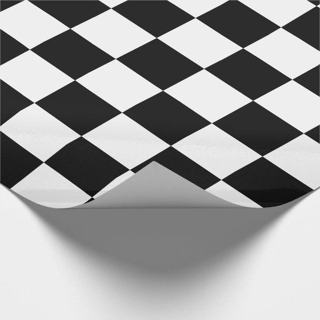 Svart och vit kapning Papprare Presentpapper (Hörn)