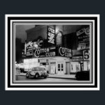 Svart och vit Klubb av bomull Poster 16 x 20<br><div class="desc">Snygg svart och vit Vintage Foto av New York Cotton Klubb. Poster åtgärder 16 x 20</div>