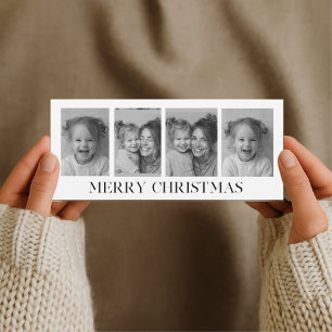 Svart och vit kollage foto God Jul