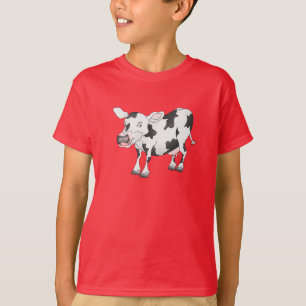 Svart och vit komjölt-shirt tröja