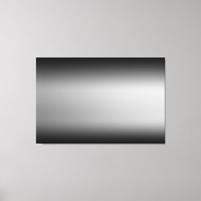 Svart och vit konst Horizont Lindad Canvas (Framsida)