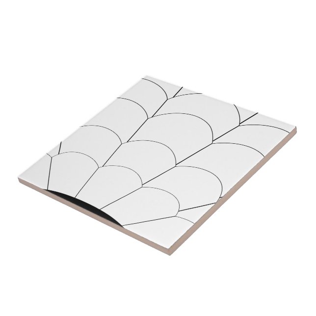 Svart och vit konsthandbok kakelplatta (Sidan)