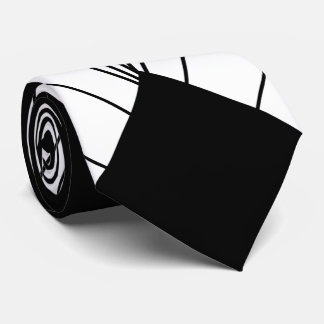 Svart och vit konsthandbok slips