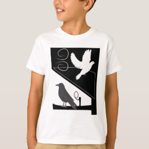 Svart och Vit_Korp och Duva T Shirt