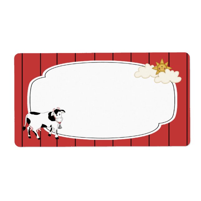 Svart och vit kummeletikett fraktsedel (Framsidan)