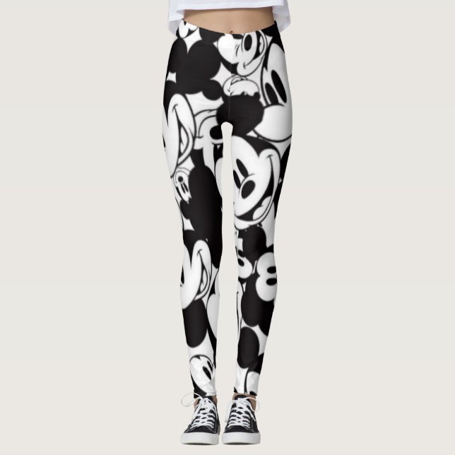 Svart och vit    leggings (Framsida)