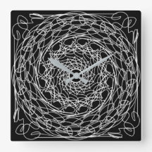 Svart och vit mandala-design