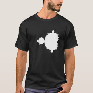 Svart och vit Mandelbrot T-shirt