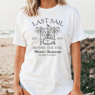 Svart Och Vit Marin Linje Konst Henparty T Shirt