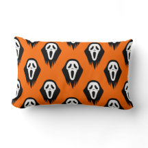 Svart och vit maskskrikmask orange Halloween