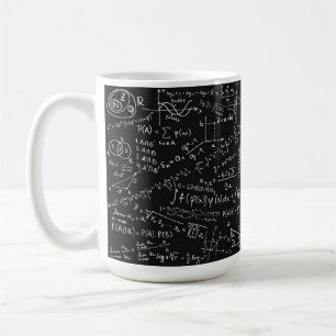 Svart Och Vit Math formel Kaffemugg