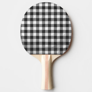 Svart och vit med schackbräde pingisracket
