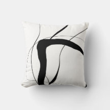 Svart och vit minimal Abstrakt Line Art
