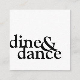 svart och vit minimalistisk enkel mottagning tilläggskort