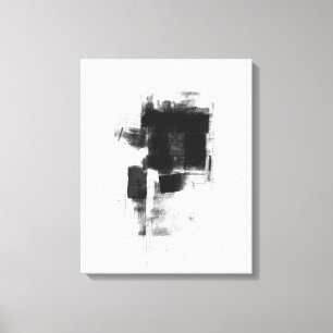 Svart och vit minimiAbstrakt Art. 111 Canvastryck
