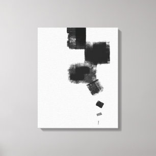 Svart och vit minimiAbstrakt Art. 113 Canvastryck