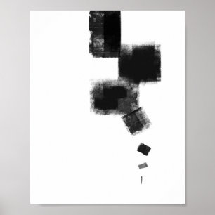 Svart och vit minimiAbstrakt Art. 113 Poster