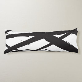 Svart och vit modern Abstrakt Art Line Decorative Kroppskudde