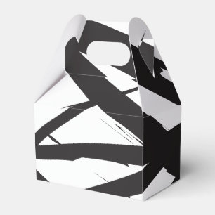 Svart och vit modern Abstrakt Art Line Decorative Presentaskar