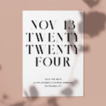 Svart och vit modern, enkel minimalistisk bröllop spara datumet<br><div class="desc">Svart och vit modern enkel typografi,  minimalistisk bröllop spara datum. Kontakta mig om du behöver fler artiklar.</div>