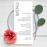 Svart och vit modern enkel typografi bröllop meny<br><div class="desc">Svartvit,  modern,  enkel typografi bröllop-meny. Kontakta mig om du behöver fler artiklar.</div>