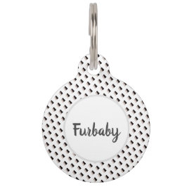 Svart och vit mönster djurbricka