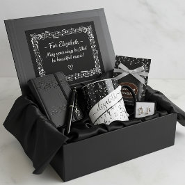 Svart och vit musikalisk personlig mugg