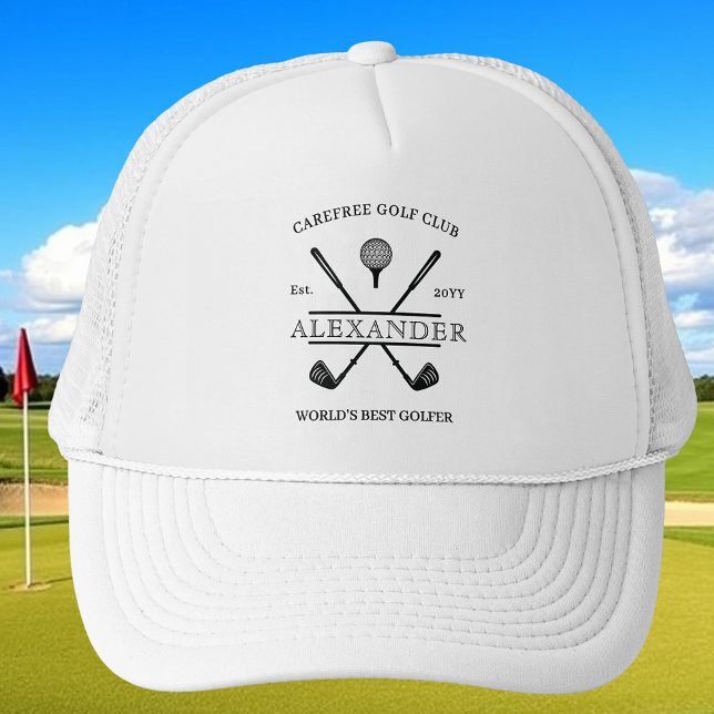 Svart och Vit Namn Golfhatt Keps (Skapare uppladdad)