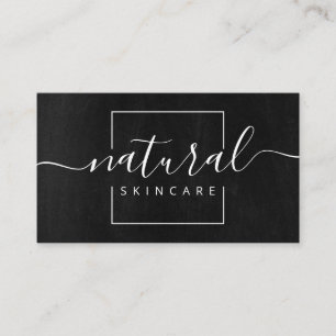 Svart och vit naturlig skinkare, spa-tvål visitkort