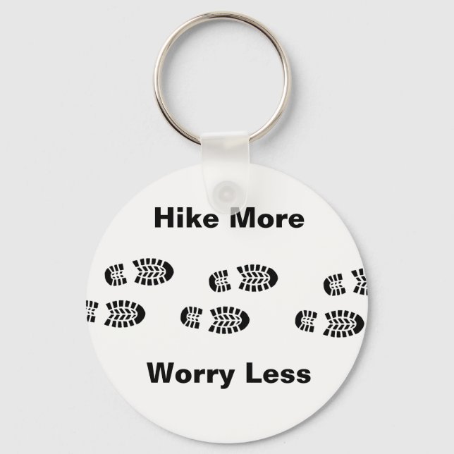 Svart och vit nedgång mer oroande mindre Nyckelrin Nyckelring (Framsida)