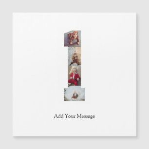 Svart och vit nummer 1 fotokollage