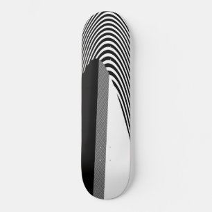 Svart och vit OP-design, Skateboard