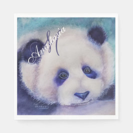 SVART OCH VIT PARTY MONOGRAM PAPPERSSERVETT