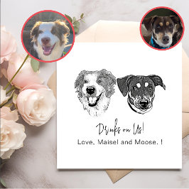 Svart och vit Personlig drar på oss Pappersservett