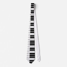 Svart och vit piano nycklar nacke för pianist slips