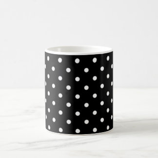 Svart Och Vit Prickig Kaffemugg