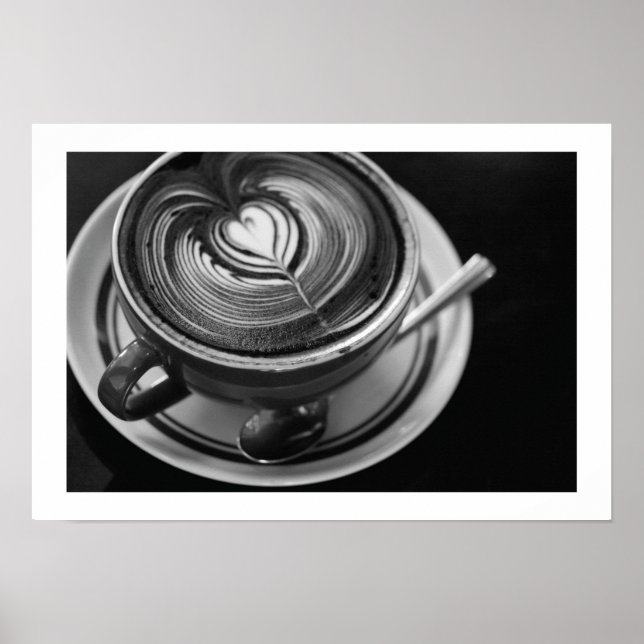 Svart och vit projektionsyta poster (Framsidan)